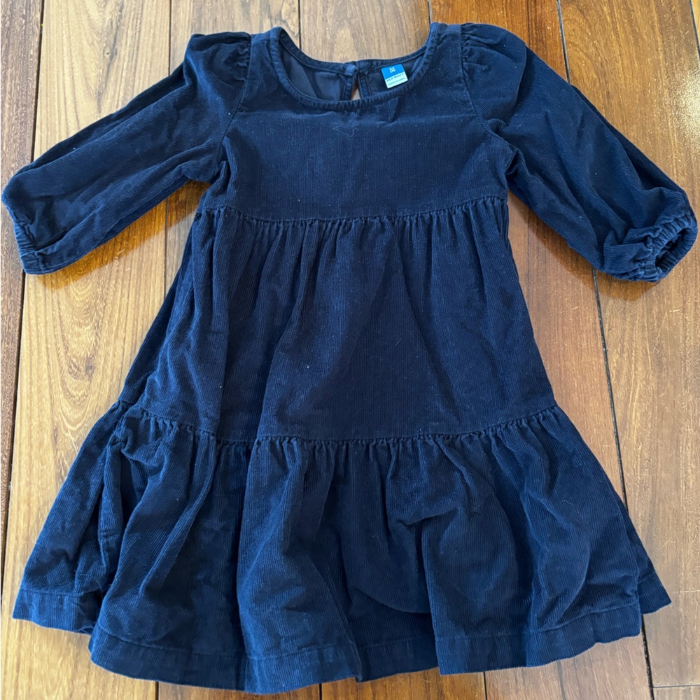 Navy Blue Long Sleeve Dress